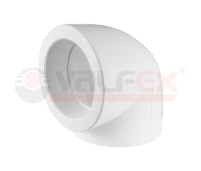 Колено 90гр. x 50 (35/7) (Valfex) БЕЛЫЙ ПП на сайте atriumcrimea.ru